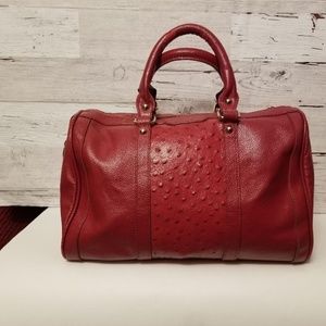 Maxine Couture Leather Satchel Handbag